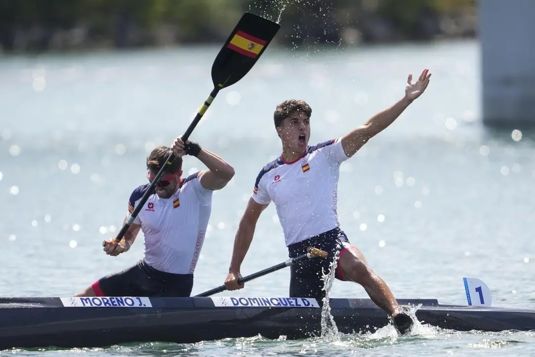 Bronce de Joan Antoni Moreno y Diego Domínguez en piragüismo esprint (C2 500)