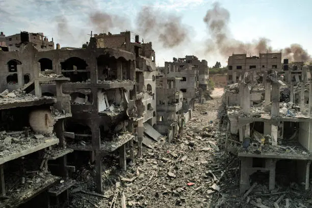 Gaza devastada