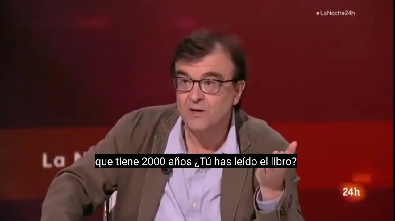 Javier Cercas en el programa donde le ataca una indocumentada Marta Nebot