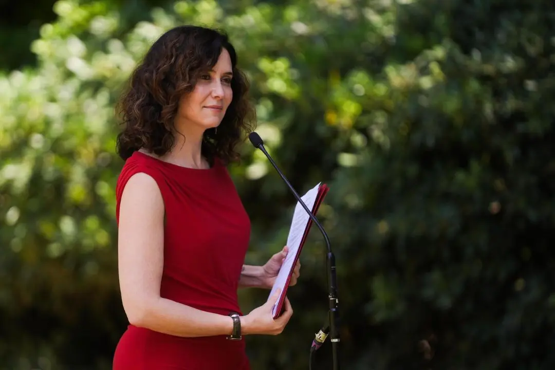 Isabel Diaz Ayuso el viernes en Barcelona