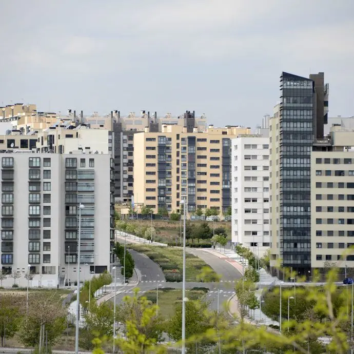 Edificaciones del nuevo barrio de Valdebebas