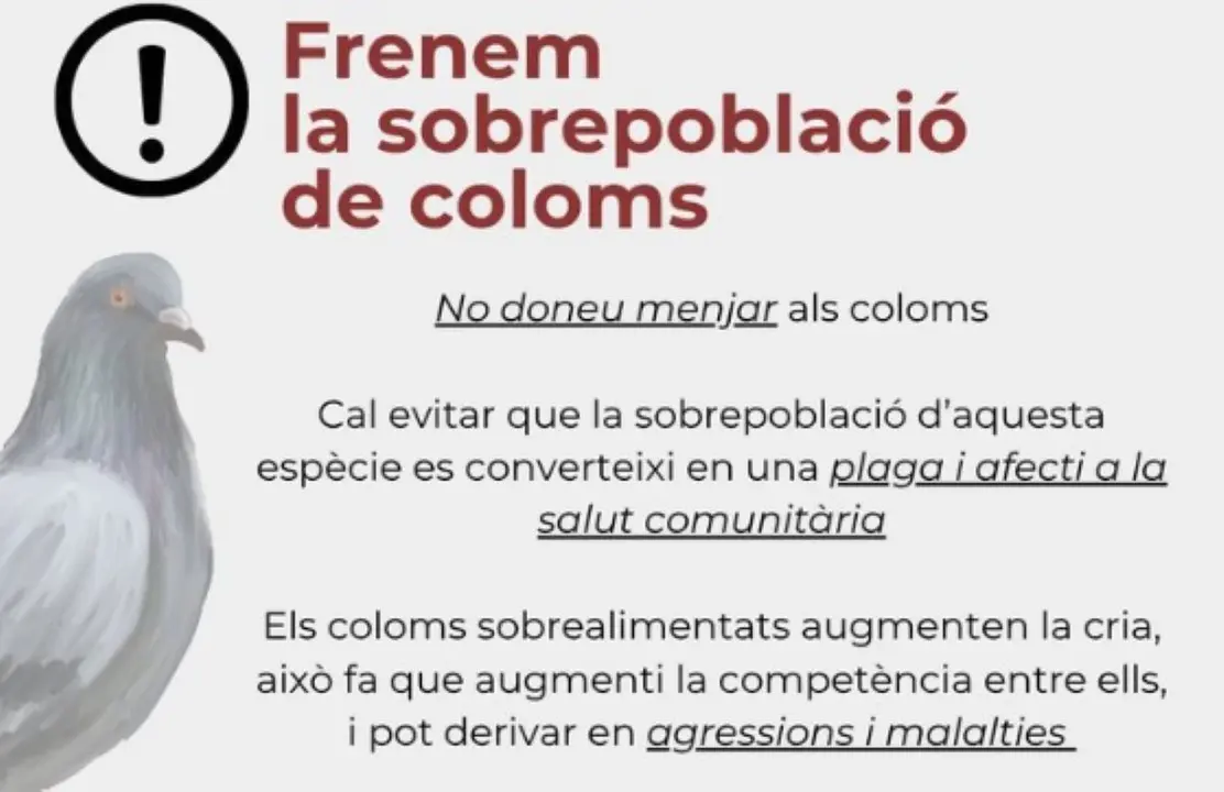 campanya aturem coloms a la Garriga