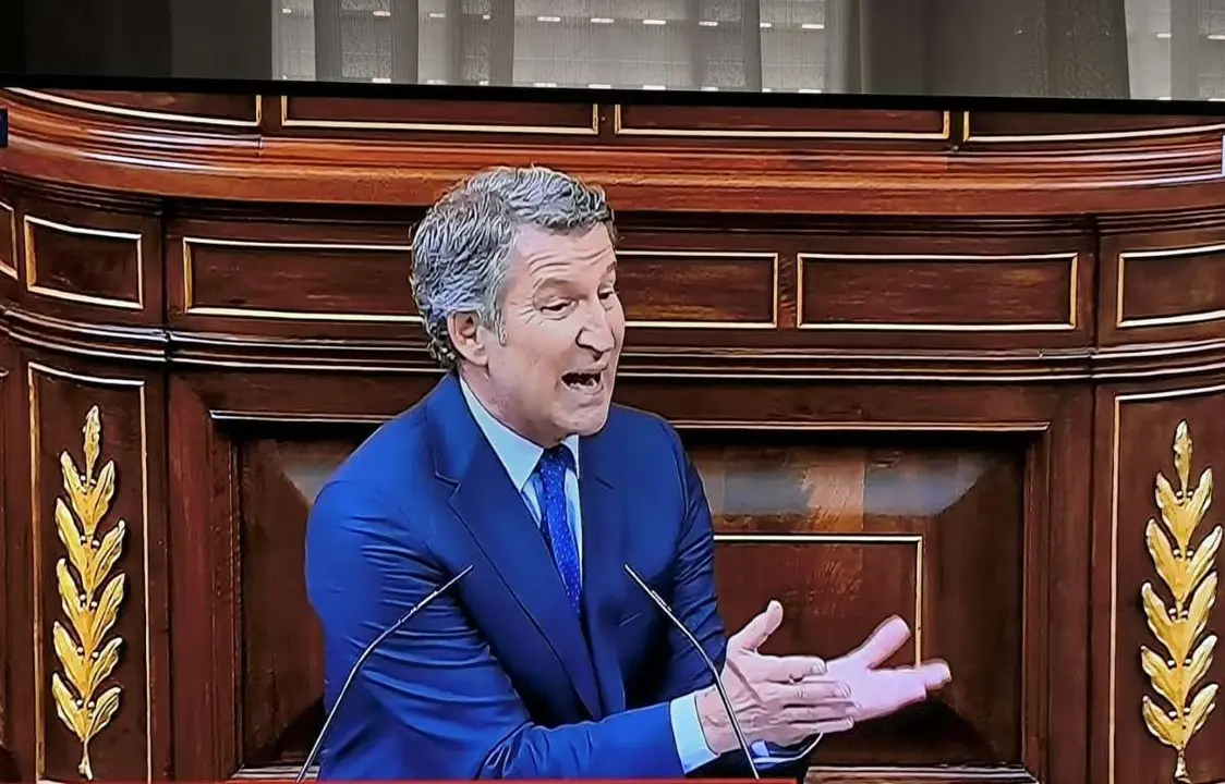 Alberto Nuñez Feijóo en el Congreso el pasado miércoles
