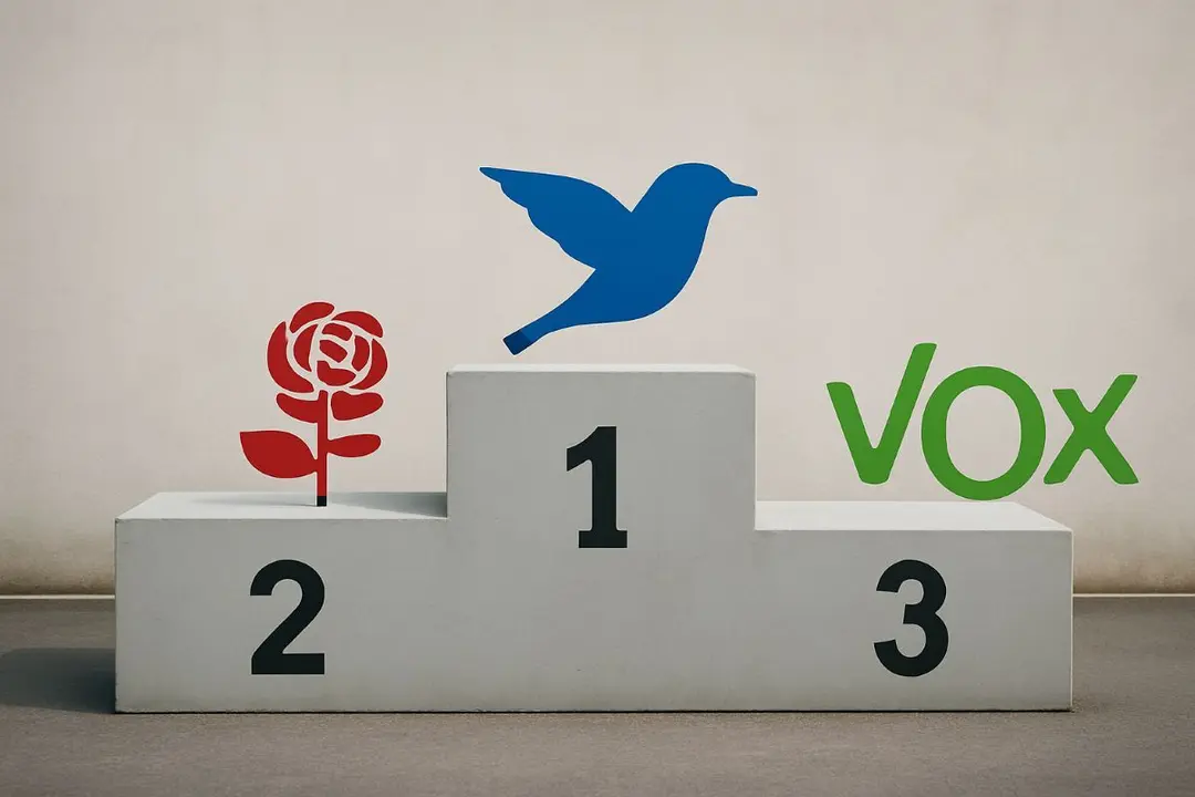 El podium pre-electoral