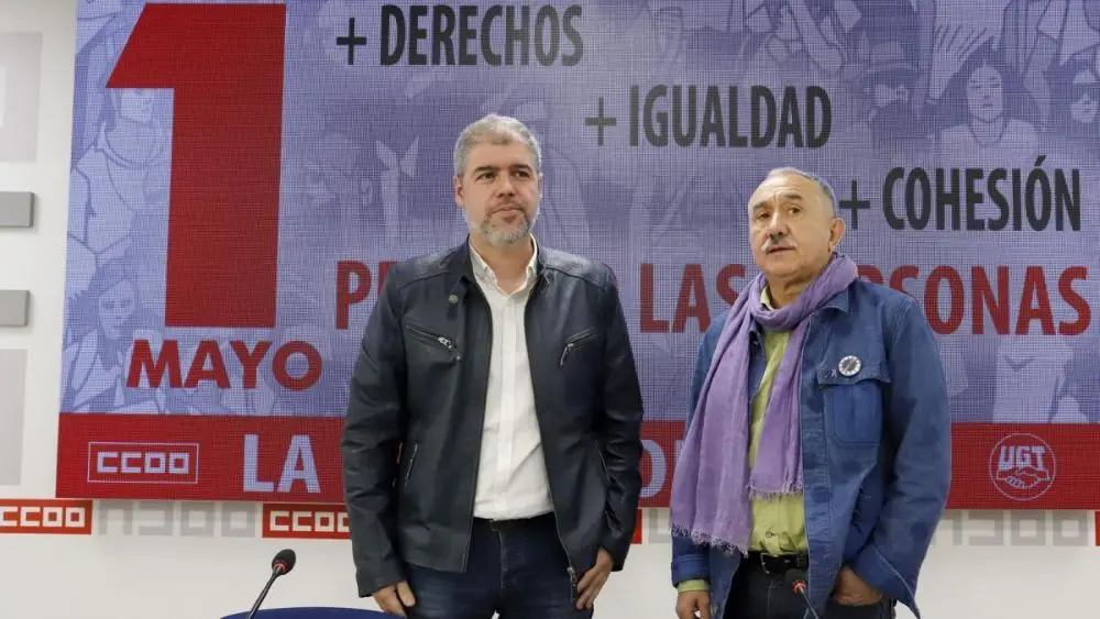 Los líderes de CCOO y UGT