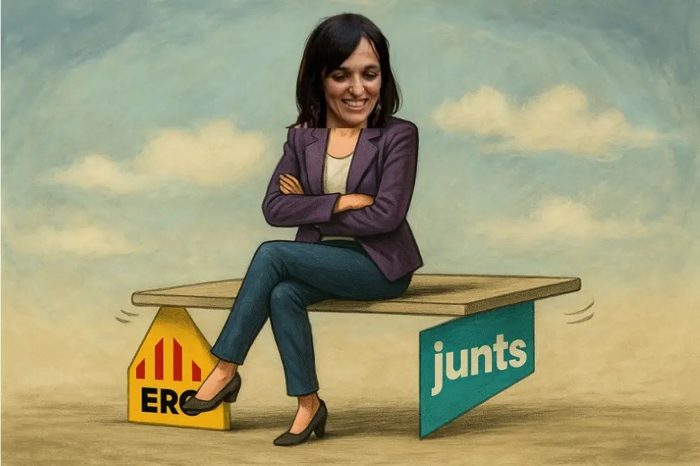 Silvia Orriols feliz ante las encuestas de Junts y ERC