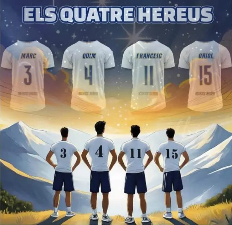 Recuerdo als Quatre hereus en la web del Balonmano Sant Esteve de Palautordera