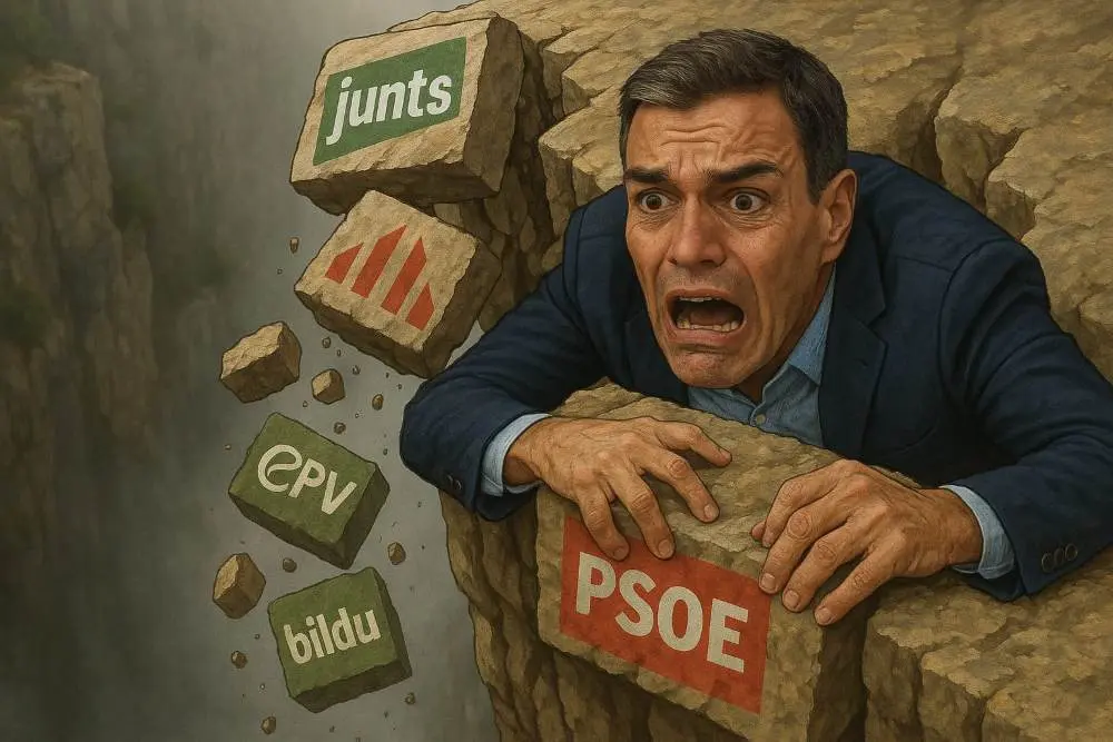 A Pedro Sánchez se le están cayendo sus soportes 