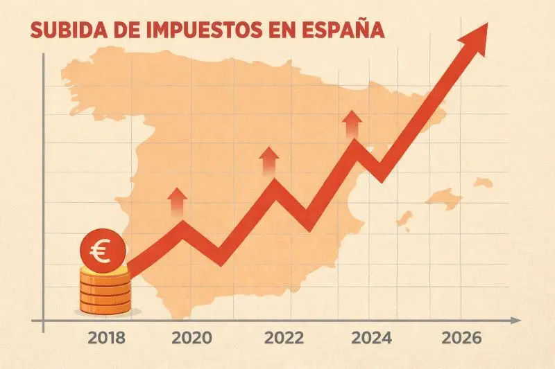 Los impuestos siempre suben con S&aacute;nchez