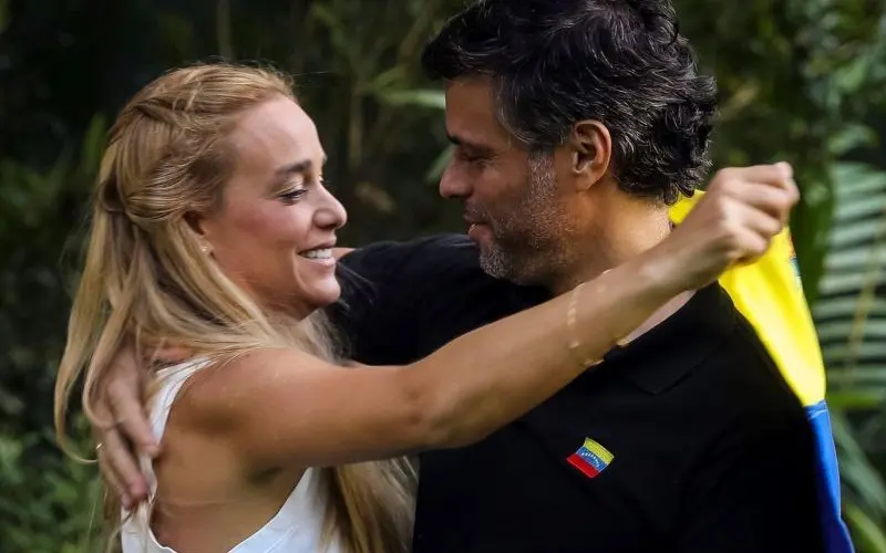 Leopoldo L&oacute;pez y Lilian Tintori
