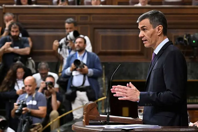 090725-sanchez-comparecencia-congreso. Foto web la Moncloa