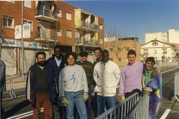 2007 Deme y Leo amb part del seu equip