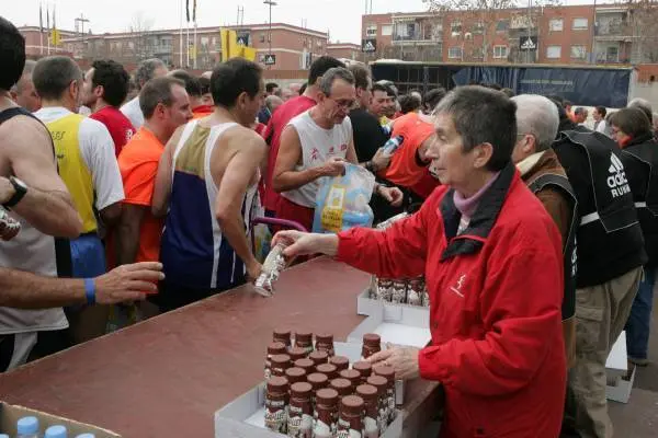 2007 La Tuni a l'avituallament d'arribada