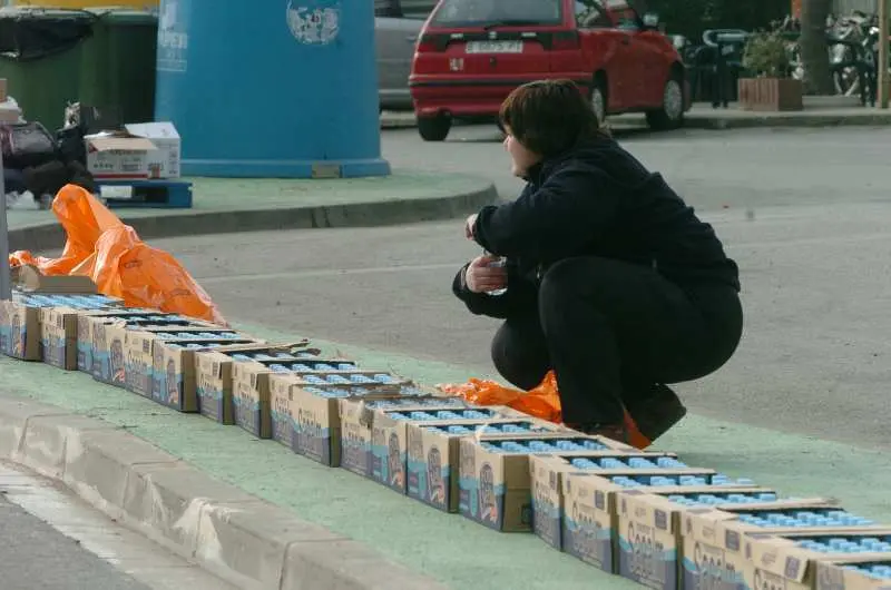 2008 L'aigua es la base de l'avituallament dels atletes