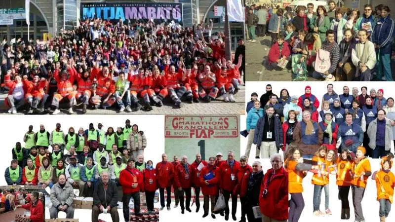 Portada album Fotos Voluntaris Historia de la Mitja