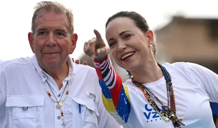 Maria Corina Machado y Edmundo Gonz&aacute;lez