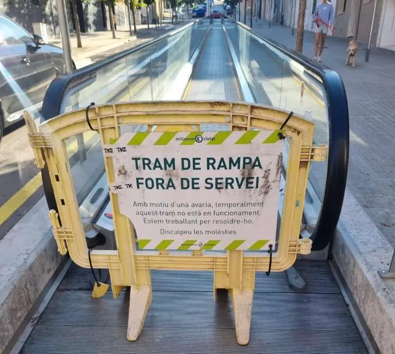 Las rampas de la Font Verda, eternamente en obras