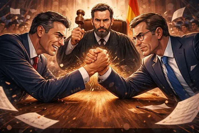 El pulso entre Feij&oacute;o y S&aacute;nchez lo arbitra Abascal