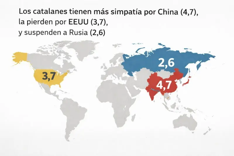 Rusia la menos valorada... EEUU bajando