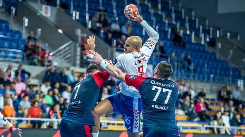 Tarsicio Freitas en partido de EHF la pasada temporada