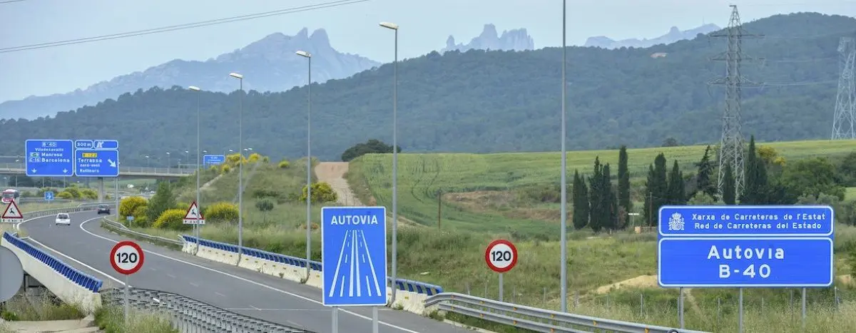 parte de la B-40 a la altura de Terrassa