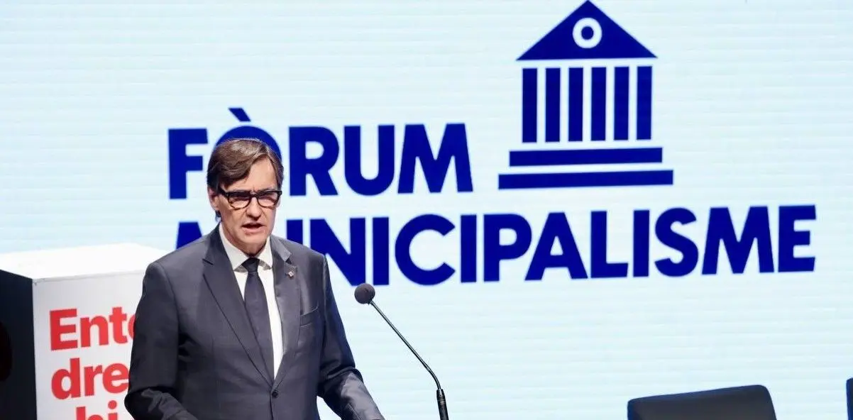 Salvador Illa en el Forum del Municipalisme celebrado en Viladecans