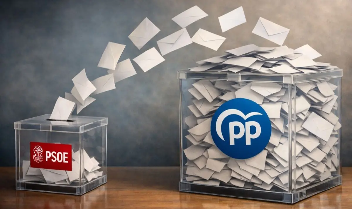 El traspaso de votos del PSOE al PP se hace evidente