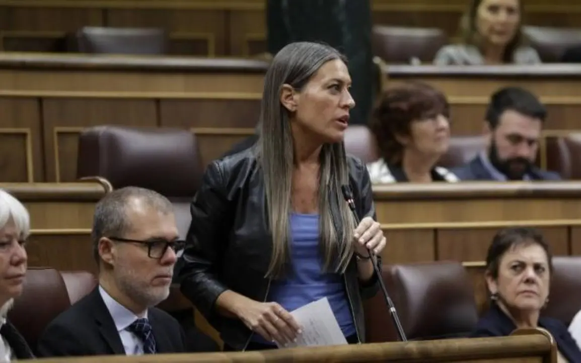 La diputada del Grupo Parlamentario Junts per Catalunya, Miriam Nogueras i Camero