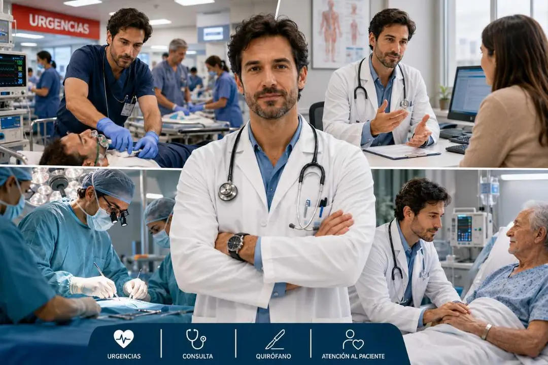 El sitema sanitario exige a un medico ser multifuncional a todas horas, pero no le paga por eso