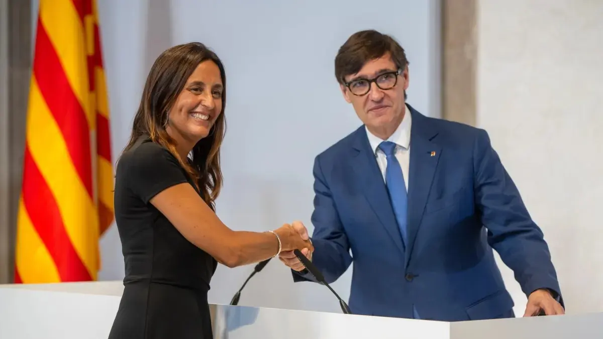 Esther Niub&oacute; y Salvador Illa