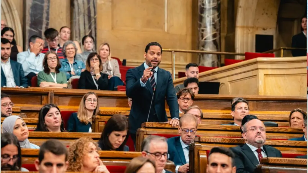Ignacio Garriga en su intervenci&oacute;n del mi&eacute;rcoles en el Parlament
