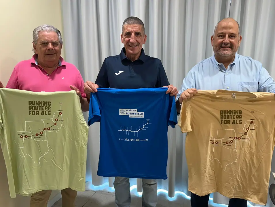Agust&iacute;n Parra respalda el proyecto solidario Ruta66xELA en Caldes de Montbui