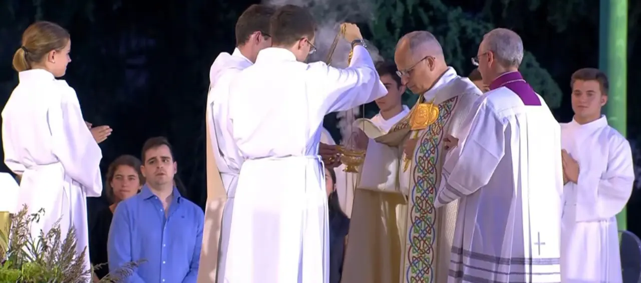 El Papa en un momento de la ceremonia