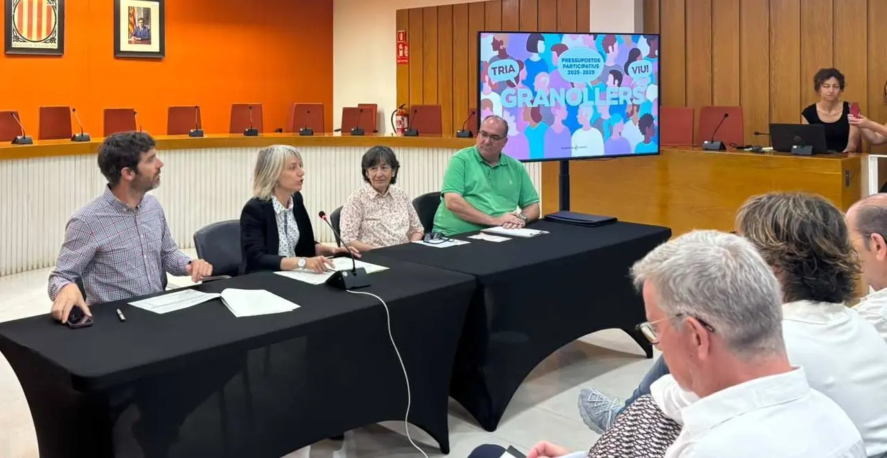 momento de la presentaci&oacute;n de los resultados de los Presupuestos participativos de Granollers elegidos