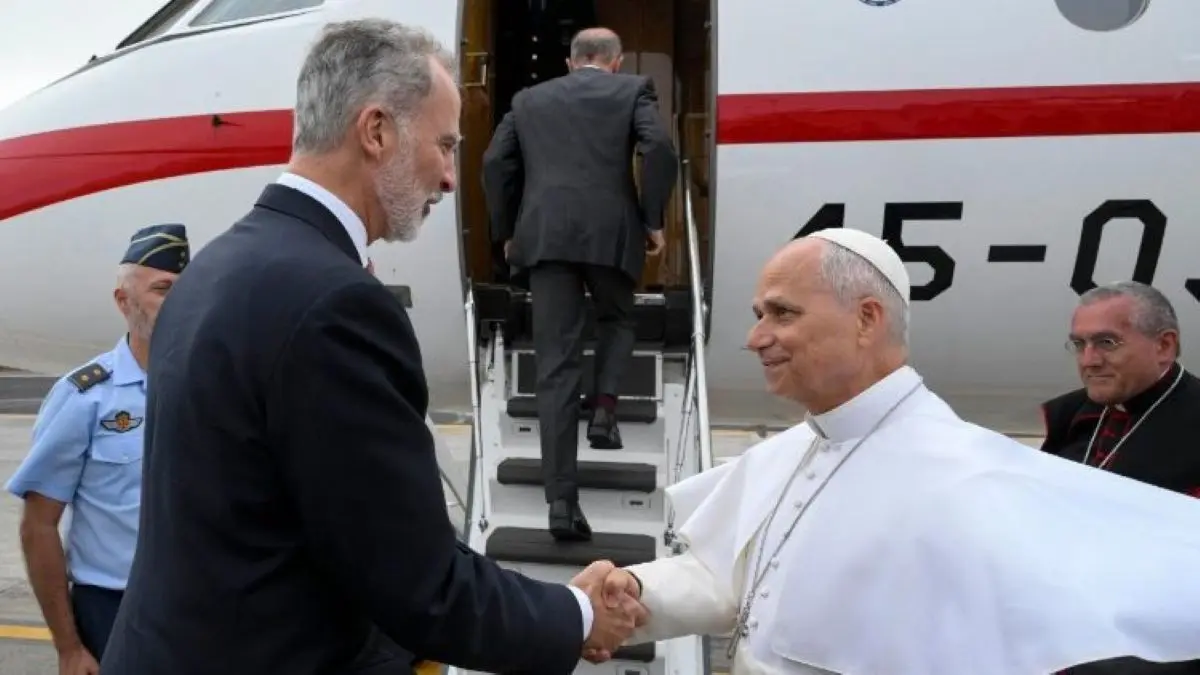 El Papa Le&oacute;n XIV volvi&oacute; a Italia a bordo del avi&oacute;n del Rey de Espa&ntilde;a Foto Vatican News
