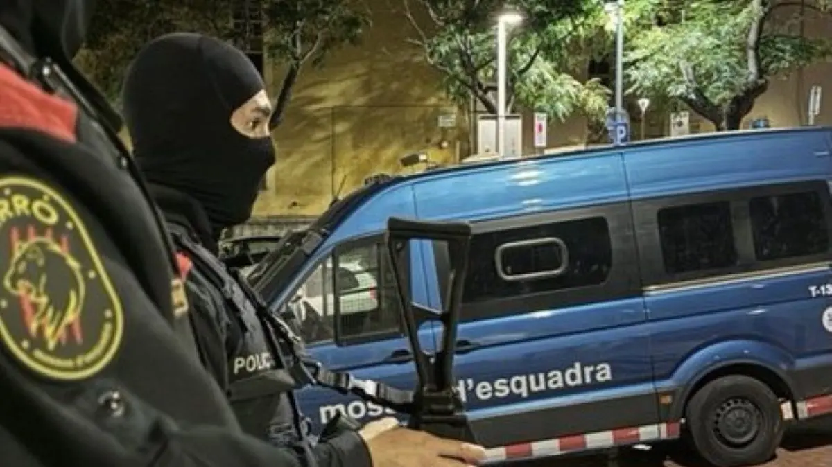 control de los mossos d'esquadra Foto archivo
