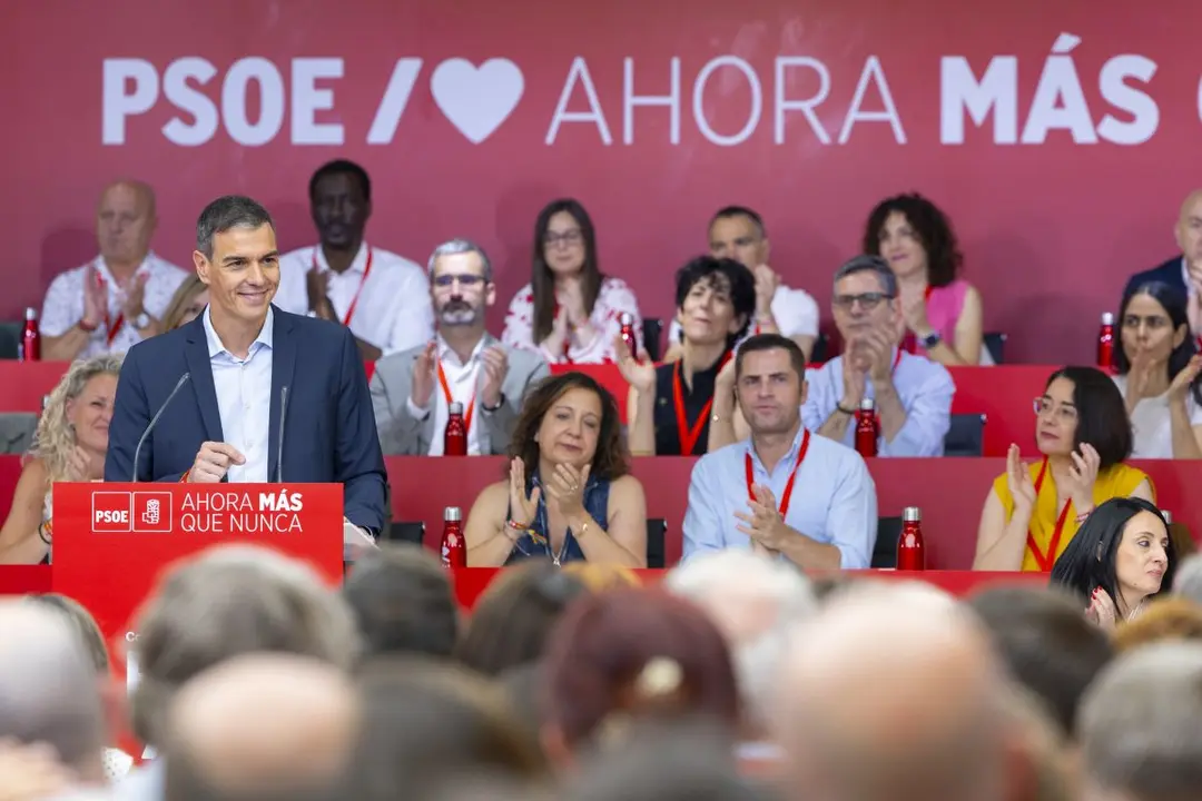 Pedro S&aacute;nchez, en su intervenci&oacute;n en el Comit&eacute; Federal del PSOE - Foto de PSOE - Eva Ercolanese