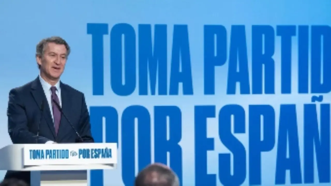 Feijóo en Barcelona explicando su Plan Nacional para la inmigración