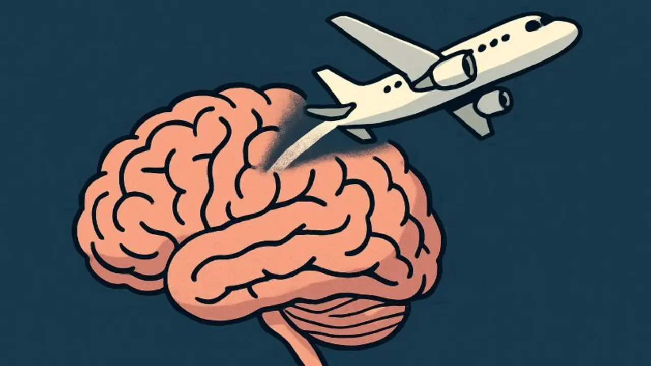 cerebro en modo avión