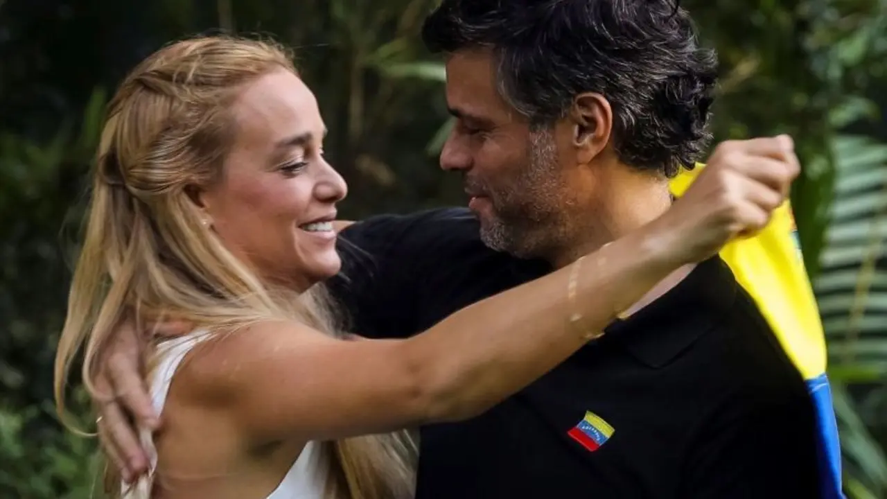 Leopoldo L&oacute;pez y Lilian Tintori