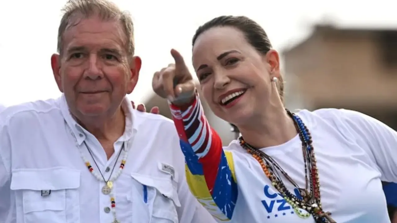 Maria Corina Machado y Edmundo Gonz&aacute;lez