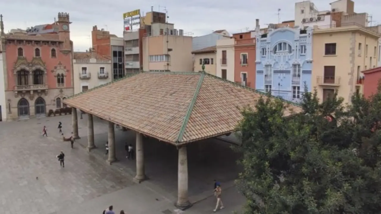 Porxada i Ajuntament de Granollers