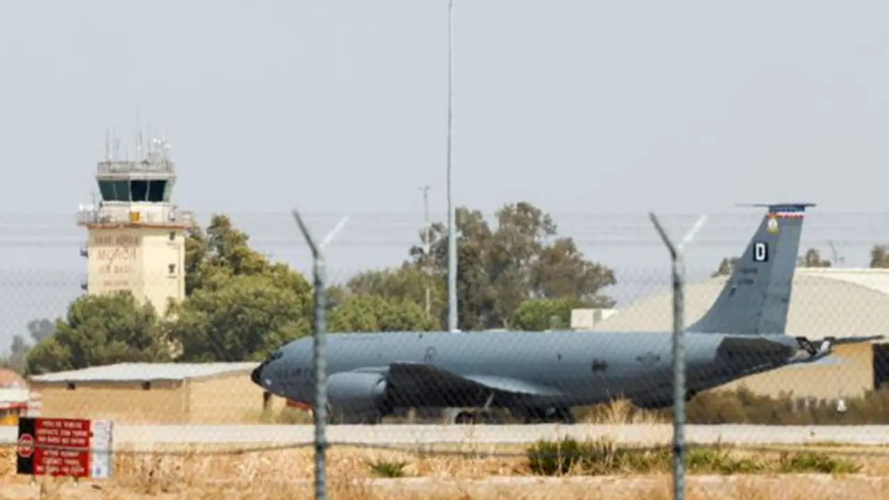 Un Boeing KC-135 en la base de Mor&oacute;n en una imagen de archivo