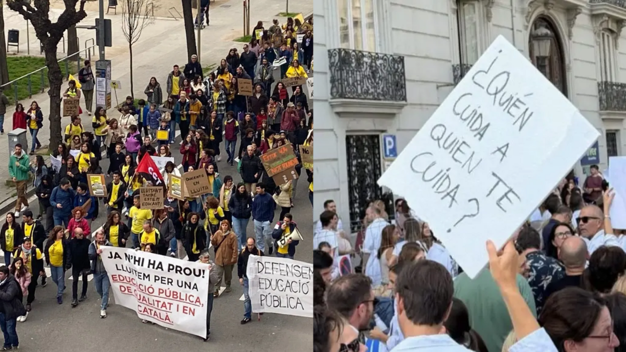 M&eacute;dicos y educadores en huelga el viernes