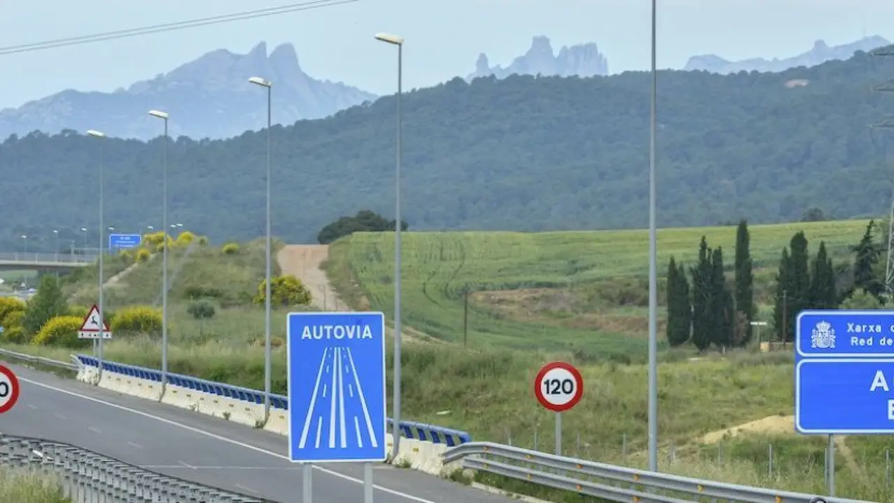 parte de la B-40 a la altura de Terrassa