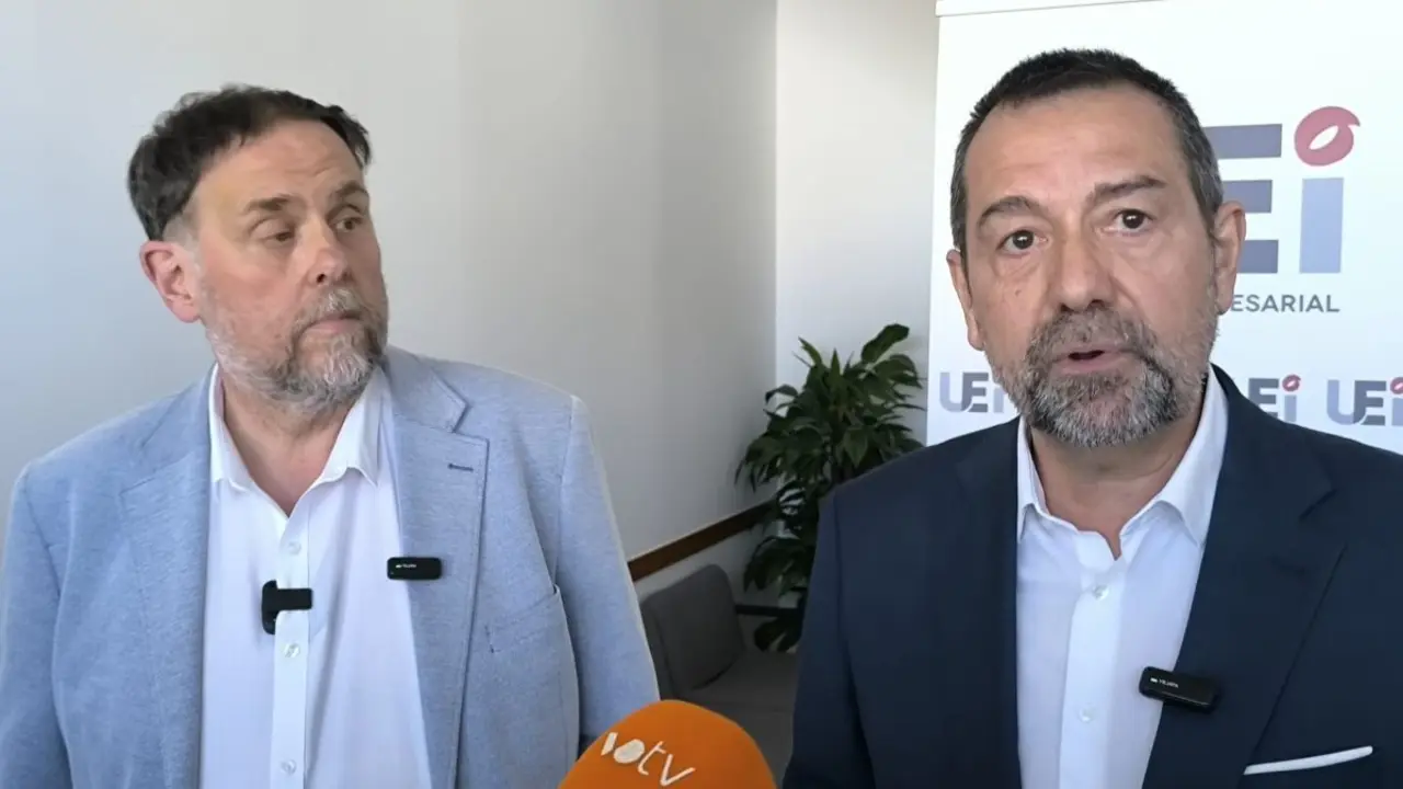 Oriol Junqueras (ERC) i Pep Garc&iacute;a (UEI)