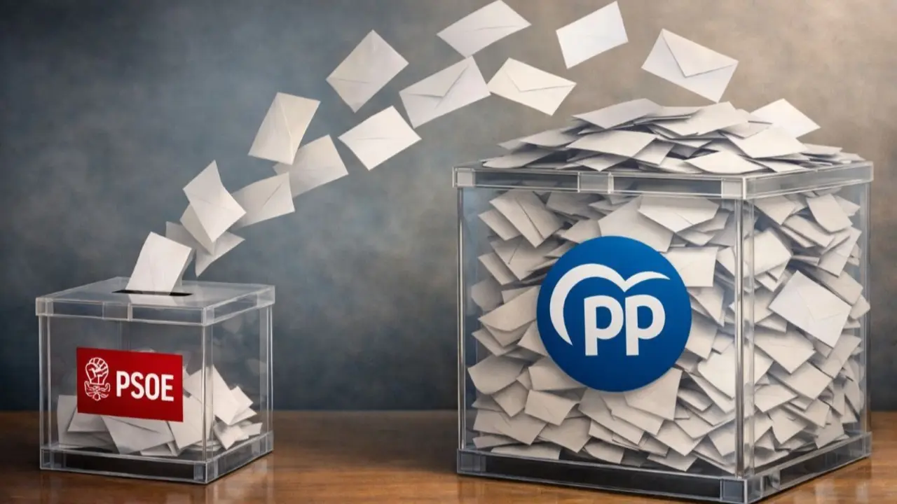 El traspaso de votos del PSOE al PP se hace evidente