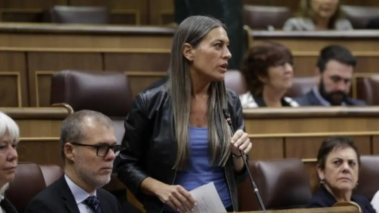 La diputada del Grupo Parlamentario Junts per Catalunya, Miriam Nogueras i Camero
