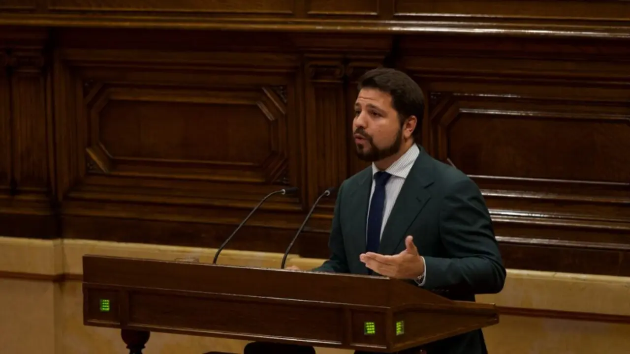 El diputado de VOX en el Parlamento de Catalu&ntilde;a, Javier Ram&iacute;rez