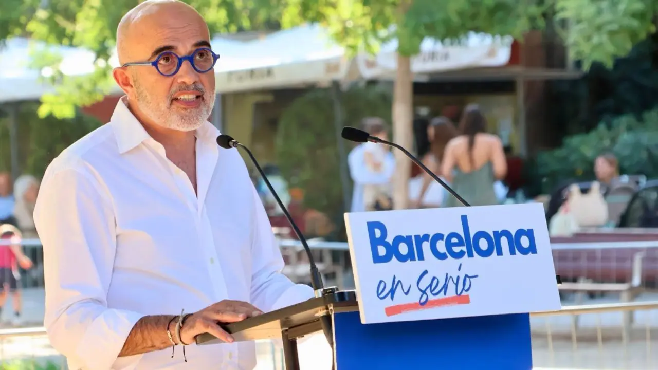 Dani Sirera en el acto &lsquo;Barcelona en serio&rsquo; a un a&ntilde;o de las Elecciones municipales 2027